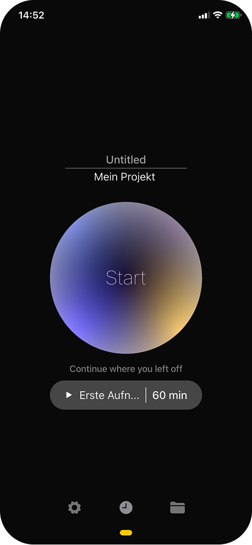 Timer Off Default Screen